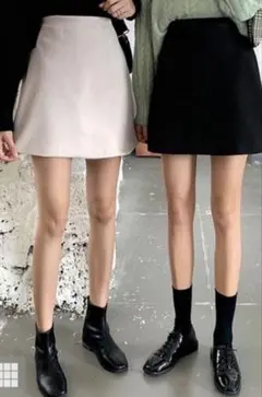 [新品タグ付き]インパン裏地付き台形ミニスカート　GRL スカート　at1531