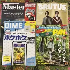 BRUTUS DIME 11月号　MonoMaster 11月号　BE-PAL