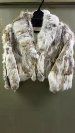 【新品未使用】綺麗な毛皮・レディース用ラビットファーコート Mサイズ