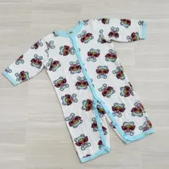 【美品】　ヒステリックミニ «70-80» テディー サックス　長袖ロンパース