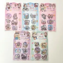 ラブブ 水シール5枚セット B