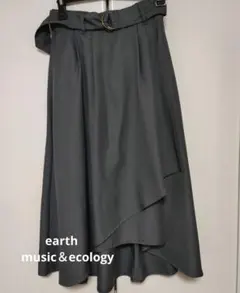 【お値下げ】earth　music＆ecology フレアスカート ベルト付き