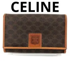 【美品】CELINE　セリーヌ　二つ折り財布　マカダム柄　M/98/1