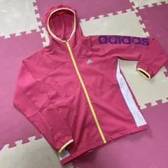 adidas ピンク ウィンドブレーカー Sサイズ
