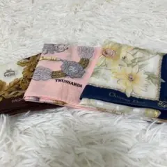 MCM TRUSSARDI Christian Dior ハンカチ 3枚セット