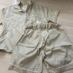 Room Wear ストライプ パジャマ ベージュ