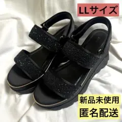 【新品未使用】ESPERANZA キラキラ厚底スポサン ブラック LLサイズ