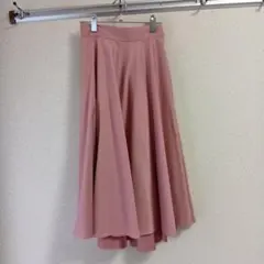 オブリ　obli ピンク ロングフレアスカートのサムネイル
