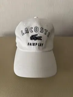 LACOSTE ホワイトキャップ FAIR PLAY 58cm