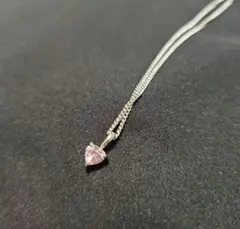 キラキラ♡ピンクハート型ネックレス