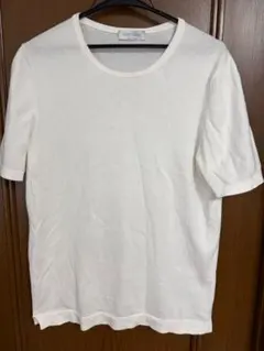 グランサッソ　12G コットンTシャツ　白のサムネイル