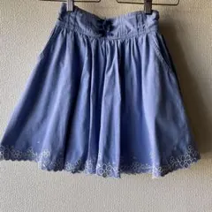 mezzo piano Junior スカート 150 ブルーのサムネイル