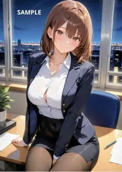 【美人美女】AIグラビア写真 オフィスコーデ❤︎【L版サイズ】
