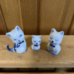 猫の陶器置物 2個セット - メルカリ