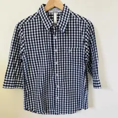 秦基博ツアーグッズ　ネイビー・ホワイトチェックシャツ
