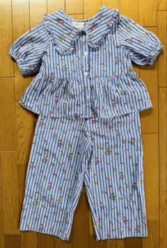 ZARA kids❤︎ストライプ&花柄セットアップシャツ110cmパンツ110cm