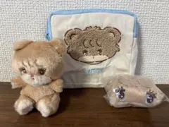 mikko ガチャガチャ ラテ ぬいぐるみ ポーチ フェイスポーチ