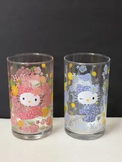 2001年 サンリオ ハローキティ ウイングラブ グラスセット - メルカリ