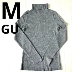 【美品】タートルネック　タートルニット　Mサイズ　GU グレー