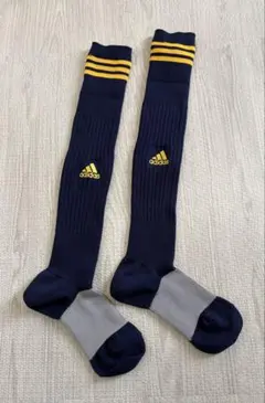 adidas アディダス サッカーソックス ネイビー イエロー 1足