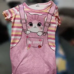 SHEIN 　半袖 　Tシャツ 　猫柄　 ピンク　 18-24Mのサムネイル