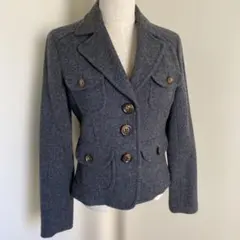 お値下げ未使用品KOFI COLLECT アウター ツィードJK グリーン系　L