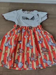 ハンドメイド犬服 ケーキプリント ドーナツバッグ風付きたっぷり