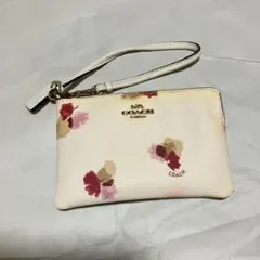 【COACH / コーチ】 花柄 / PVC レザー / ポーチ / 小物入れ
