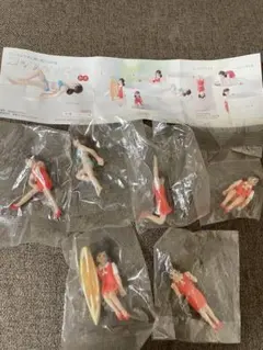 コップのフチ子 新色 6種セット シークレット（水着）入り レアフィギュア