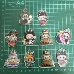 ラブブ 4cmかんつき アクリル 10個セット