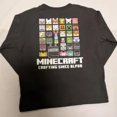 【新品】マイクラ マインクラフト バックプリント 長袖ロンT　130