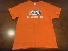A&W 沖縄 ルートビア Tシャツ オレンジ Lサイズ