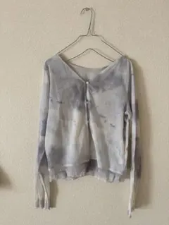 lowrysfarm シアー柄カーディガン