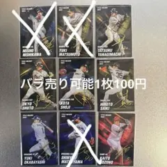 2026年カルビー プロ野球チップス 2025 タイトルホルダー 9枚セット
