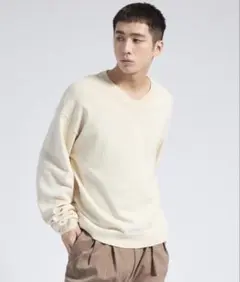 【Parts Lab.】Basic Cotton Linen Knit POのサムネイル