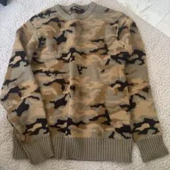 W01 LOCK HEAVEN カモフラージュ ニット M