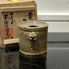 黄瀬戸蓋置 加藤唐三郎 作家物 茶道具 共箱 - メルカリ