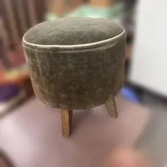昭和レトロ　モケットチェア　グリーン