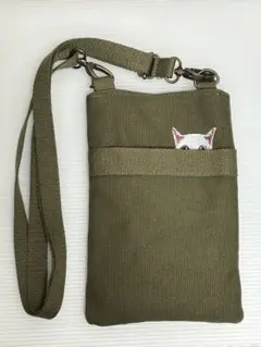 ショルダーバッグ 猫柄 スマホ入れに最適！