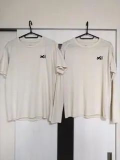 MILLET ミレー 長袖/Tシャツ 2枚セットサイズM ロンT アイボリー白のサムネイル