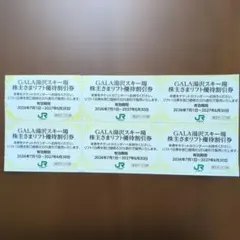 GALA湯沢スキー場 株主さまリフト優待割引券 6枚セットのサムネイル