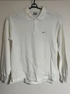 Nike ホワイト 長袖 ポロシャツ