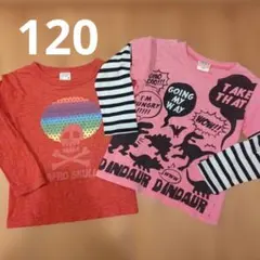 Tシャツ 長袖 120cm 2枚セット