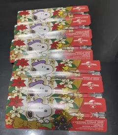 スヌーピー　ボールペン　六本