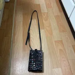 クロコダイル風ショルダーバッグ