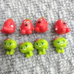 ミニフィギュア 8体セット ガチャピン ムック バスボールの中身