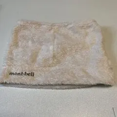 mont-bell ネックウォーマー　ピンク　白