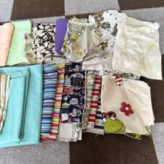 生地 はぎれセット 多色 さまざまなデザインと接着芯７袋（普通タイプ）