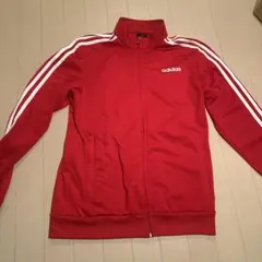 adidas アディダス ジャージ トラックジャケット 赤 M3本ライン