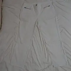 ホワイトデニム パンツ シンプル ゆったり 大きいサイズ 3L